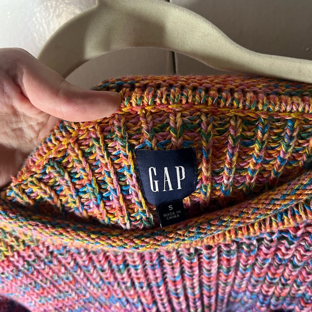 Colorful Gap Knit Sweater